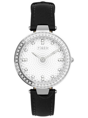 Timex Quartz Crystal Silver Dial Ladies Watch TW2V45200VQ - TIMEX - BALAAN 1