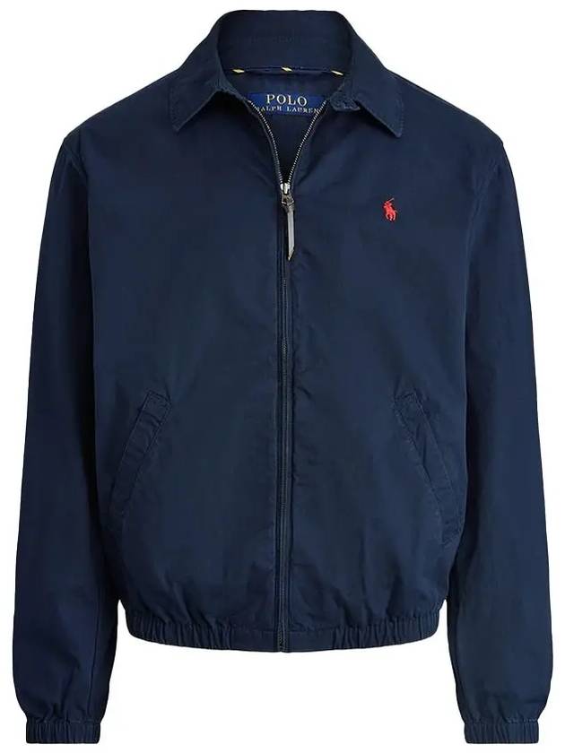 Men's Bayport Cotton Zip-Up Jacket Navy - POLO RALPH LAUREN - BALAAN 2