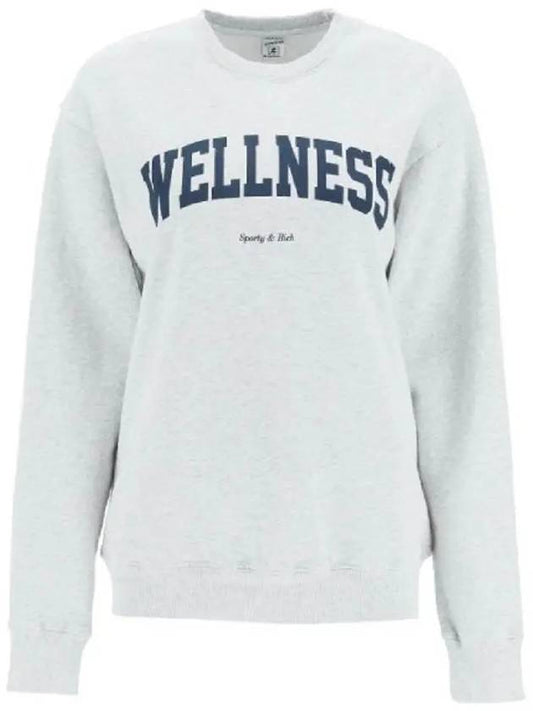 Wellness Logo Printing Cotton Sweatshirt White - SPORTY & RICH - BALAAN 2
