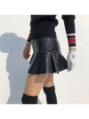 golf skirt pants, strong sister, very comfortable leather flare mini skirt, golf wear - LOLOALLOY - BALAAN 4