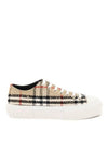 Vintage Check Boucle Low Top Sneakers Beige - BURBERRY - BALAAN 2