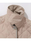 Corduroy Collar Diamond Quilted Jacket Soft Fawn - BURBERRY - BALAAN 4