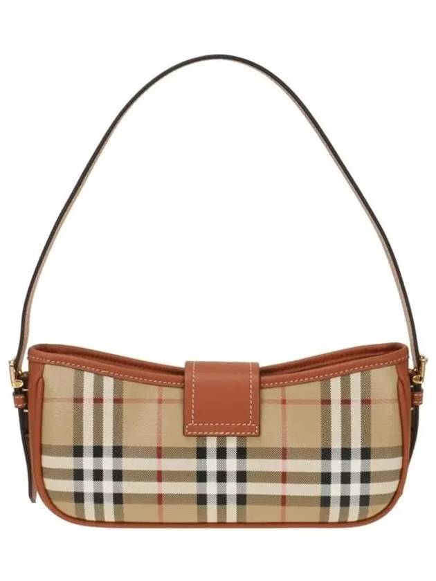 Buckle Strap Check Sling Shoulder Bag Beige - BURBERRY - BALAAN 4