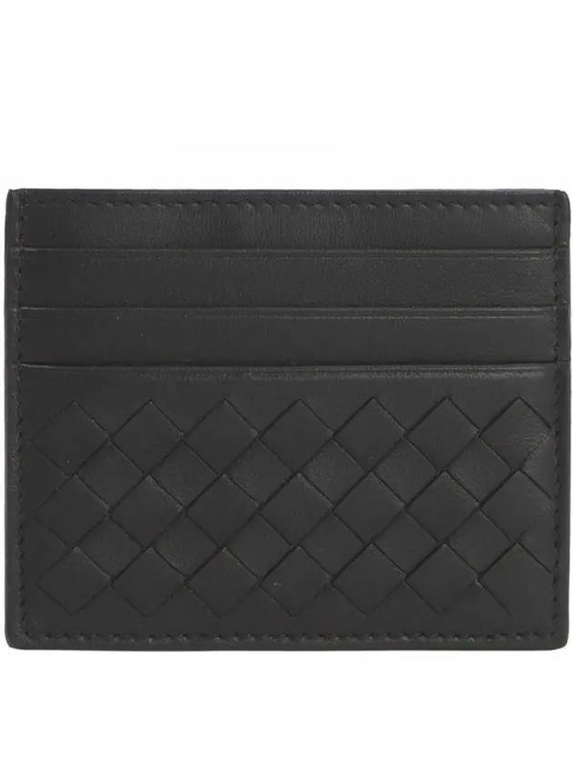 Intreciato Weaving Card Wallet Black - BOTTEGA VENETA - BALAAN 2