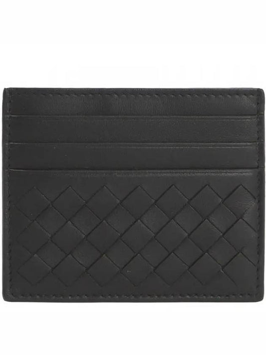 Intreciato Weaving Card Wallet Black - BOTTEGA VENETA - BALAAN 2