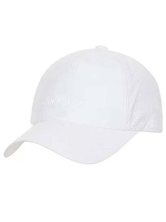 punching color logo ball cap 8424GZSPWHITE - BLACK&WHITE - BALAAN 2