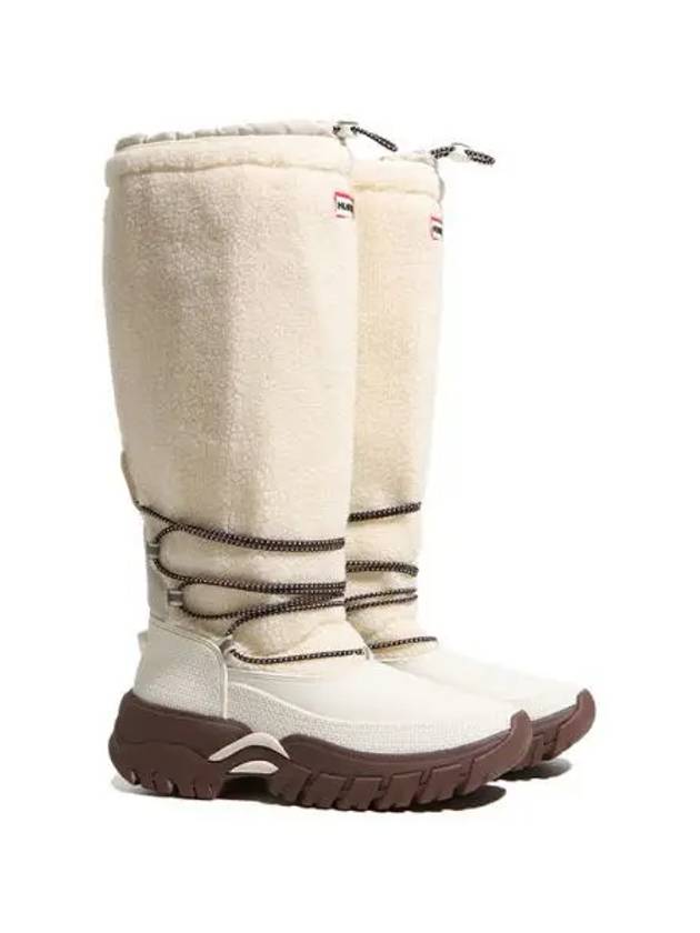 Shearling Insulated Tall Snow Boots White Willow WFT2204HERWLT - HUNTER - BALAAN 1