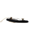 Logo Patent Leather Hair Clip Black - MIU MIU - BALAAN 7