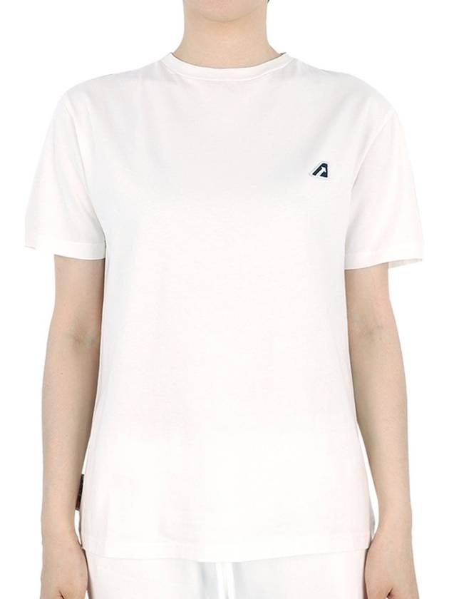 Iconic Logo Short Sleeve T-Shirt White - AUTRY - BALAAN 3