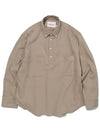 PEACH TWILL PULLOVER BUTTON DOWN SHIRT VER2 LIGHT BEIGE - KINDS - BALAAN 3