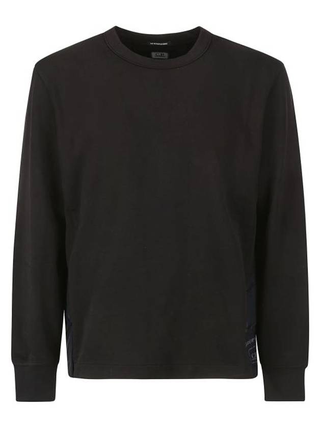 Metropolis Series Stretch Fleece Mix Pocket Sweatshirt Black - CP COMPANY - BALAAN 2