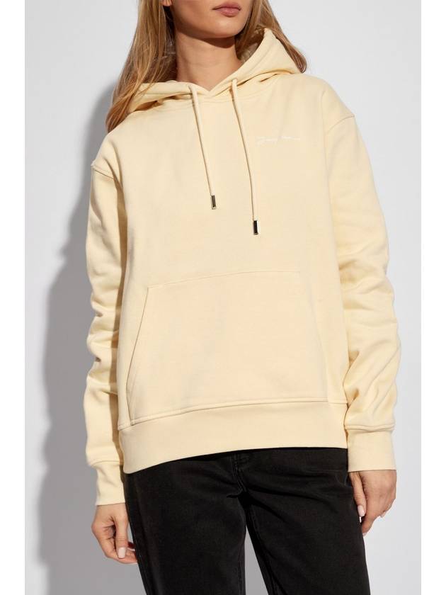 Jacquemus ‘Brode’ Hoodie With Logo, Women's, Cream - JACQUEMUS - BALAAN 3