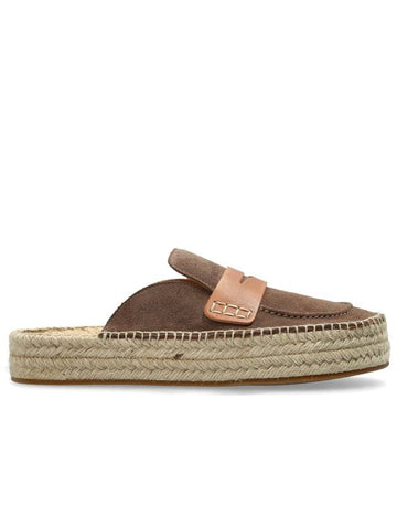 JW Anderson Suede Slides, Women's, Brown - JW ANDERSON - BALAAN 1