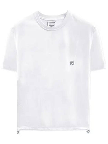 Cotton String Round Short Sleeve T-Shirt White Men's T-Shirt W233TS12701W - WOOYOUNGMI - BALAAN 1