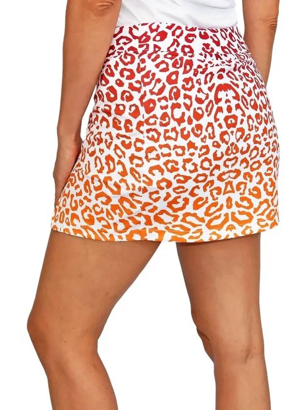 SS Women s Golf Amelie Print Skirt Leo Reflect Sunset - J.LINDEBERG - BALAAN 5