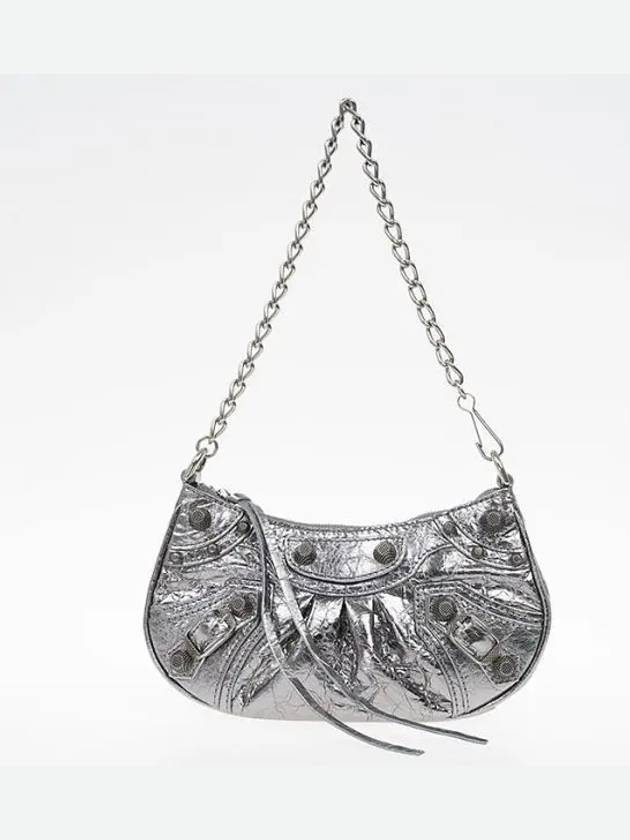 Women's Le Cagole Mini Shoulder Bag Silver - BALENCIAGA - BALAAN 2