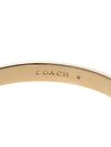 Logo Pattern Hinged Bangle Bracelet Gold Pink - COACH - BALAAN 7