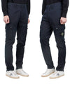 Wappen Patch Old Treatment Slim Fit Cargo Straight Pants Navy - STONE ISLAND - BALAAN 4