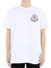 Men s Logo Print Short Sleeve White 8C00004 83927 00A - MONCLER - BALAAN 2