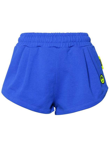 Barrow Blue Cotton Shorts - CLAIRE BARROW - BALAAN 1