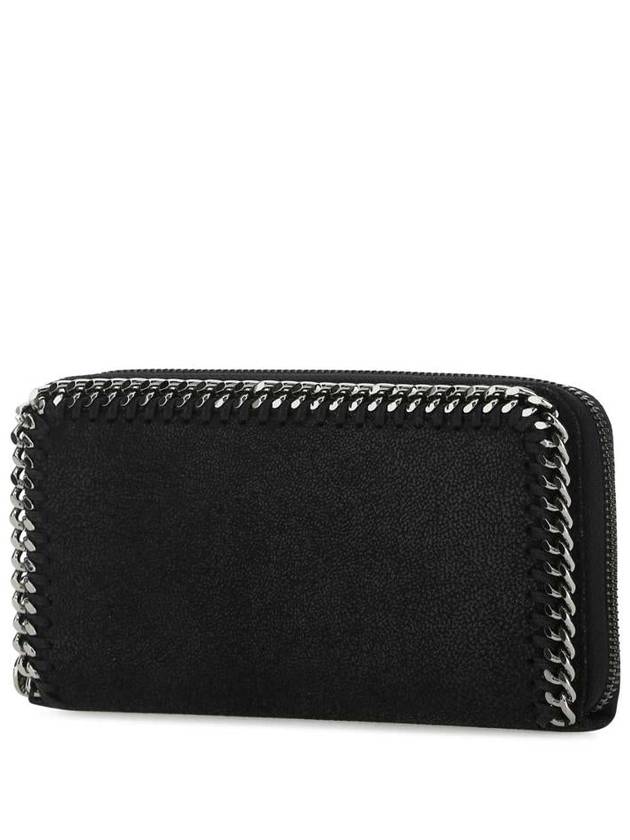 silver chain zipper long wallet black - STELLA MCCARTNEY - BALAAN 3