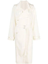 Double-Breasted Hooded Trench Coat Ivory - LEMAIRE - BALAAN 1