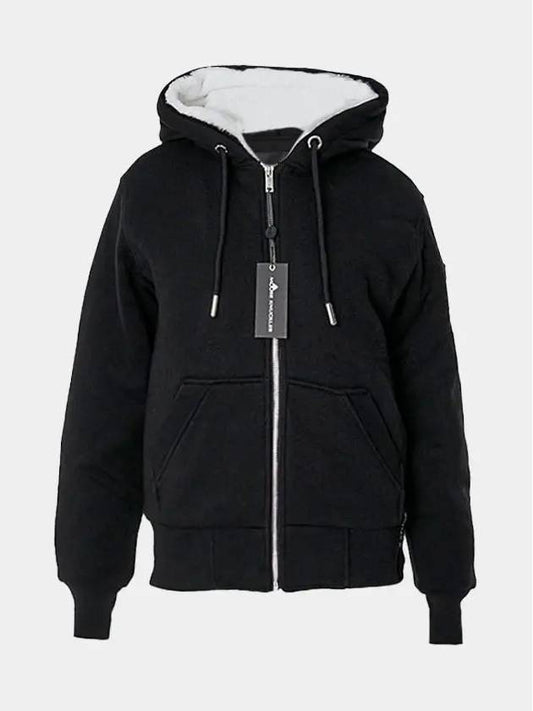 Classic Bunny Zip Up Hoodie Black - MOOSE KNUCKLES - BALAAN 2