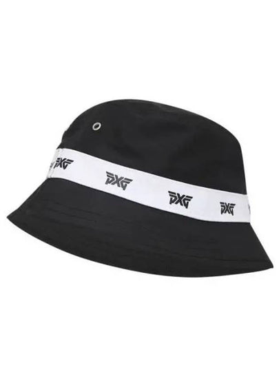 Golf Wear Logo Repeat Bucket Hat Black White - PXG - BALAAN 2