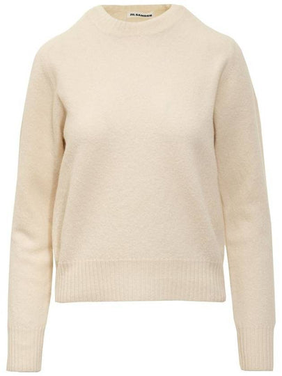 Wool Knit Top White - JIL SANDER - BALAAN 2