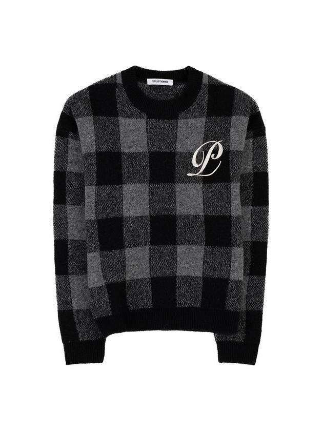 alpaca wool blend tartan check pullover BK - PEOPLE OF THE WORLD - BALAAN 2