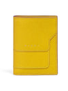 Logo Saffiano Half Wallet Yellow - MARNI - BALAAN 2