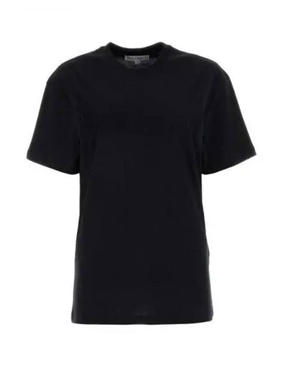 Embroidery Logo Cotton Short Sleeve T-Shirt Black - JW ANDERSON - BALAAN 2