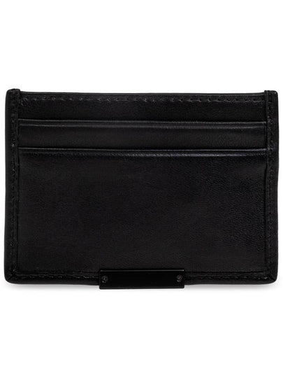 AllSaints Leather Card Holder Dove, Men's, Black - ALLSAINTS - BALAAN 2