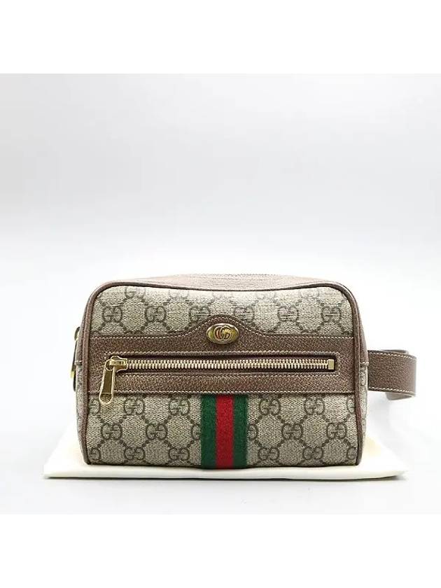 517076 GG Logo Canvas Ophidia Supreme PVC Small Belt Bag - GUCCI - BALAAN 1