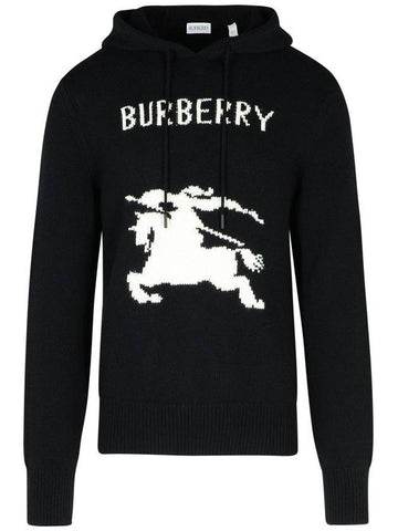 Burberry Black Wool Blend Sweater - BURBERRY - BALAAN 1