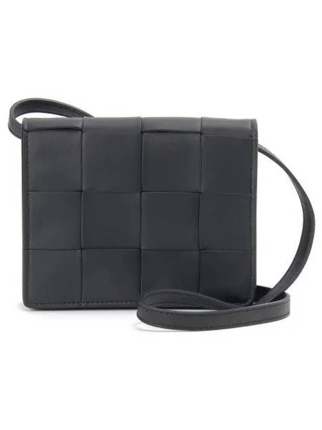 Intrecciato Small Cassette Cross Bag Black - BOTTEGA VENETA - BALAAN 2