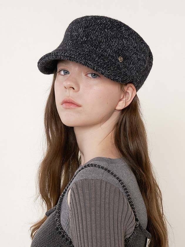 Tricot Cap Charcoal - BROWN HAT - BALAAN 1