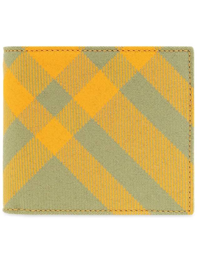 Check Half Wallet Yellow - BURBERRY - BALAAN 3