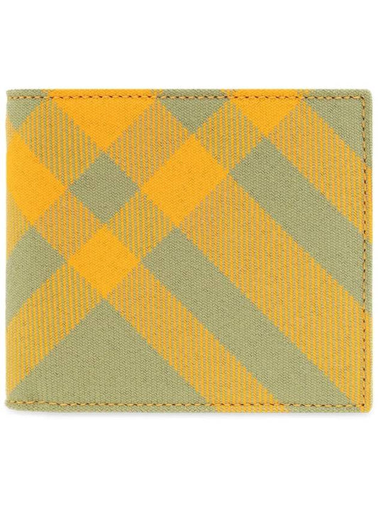 Check Half Wallet Yellow - BURBERRY - BALAAN 2