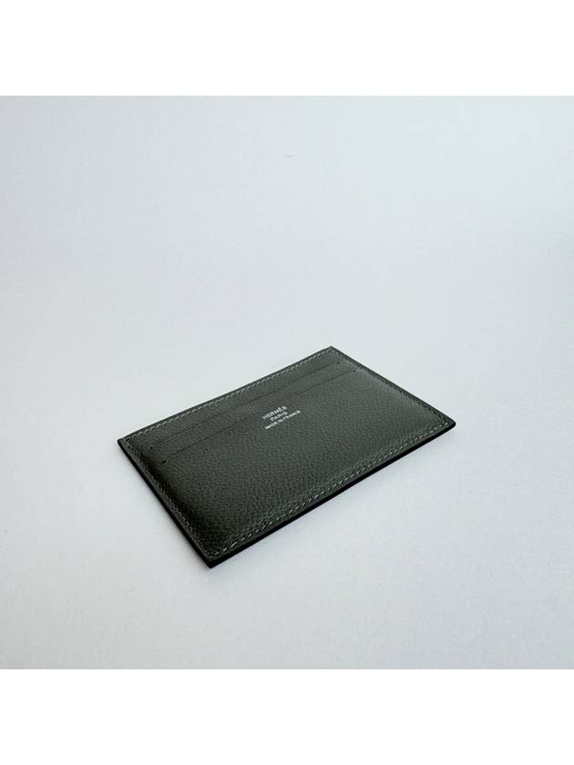 Citizen Twill Card Wallet Grey - HERMES - BALAAN 8