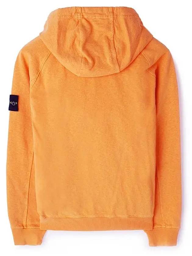 Men's Waffen Patch OLD Treatment Cotton Hoodie Orange - STONE ISLAND - BALAAN 3