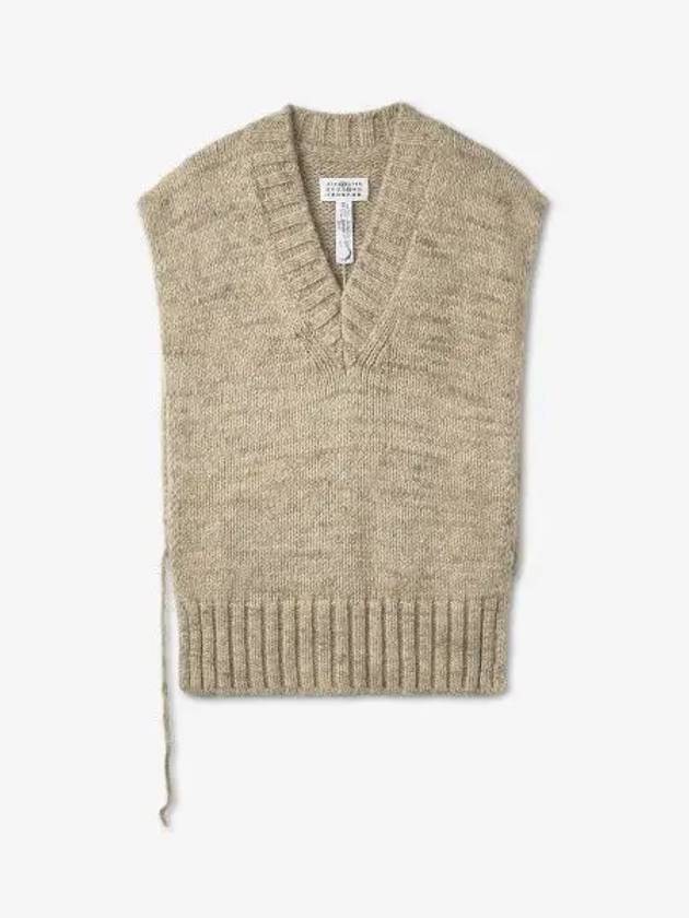 Botanical Dye Knit Vest Beige - MAISON MARGIELA - BALAAN 2