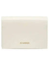 Origami Logo Calf Leather Card Wallet White - JIL SANDER - BALAAN 2