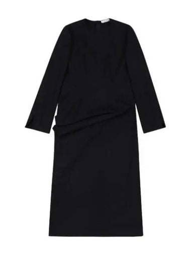 Lucien asymmetrical dress black - THE ROW - BALAAN 1