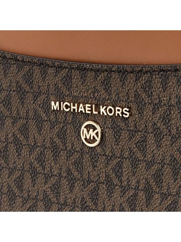 Jet Set Medium Logo Shoulder Bag Brown - MICHAEL KORS - BALAAN 8