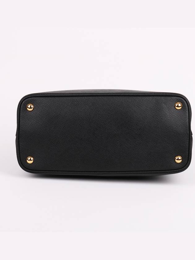 Black gold logo double shoulder bag 1BG887 - PRADA - BALAAN 7