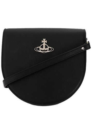 Saffiano Saddle Cross Bag Black - VIVIENNE WESTWOOD - BALAAN 1