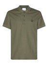 Logo Embroidery Cotton Polo Shirt Green - BURBERRY - BALAAN 2