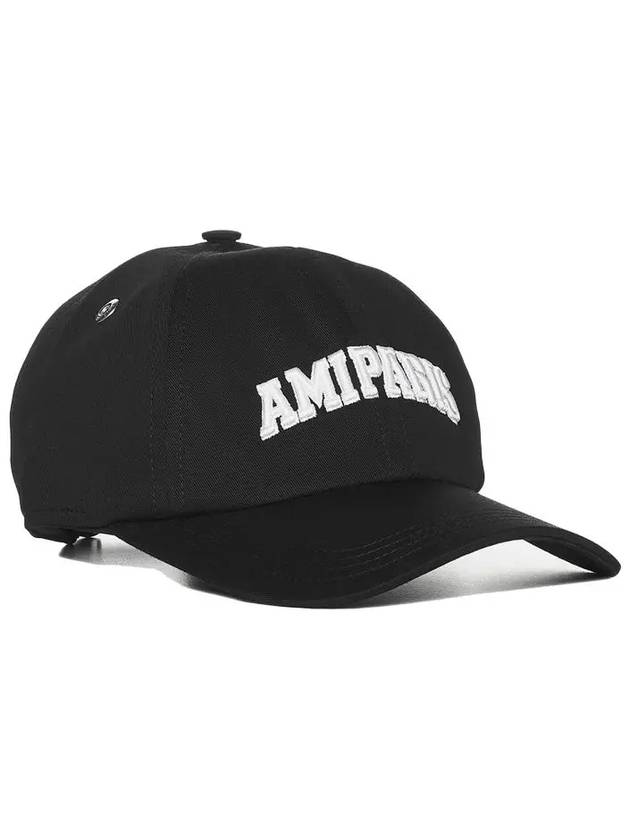 Embroided Logo Ball Cap Black - AMI - BALAAN 3