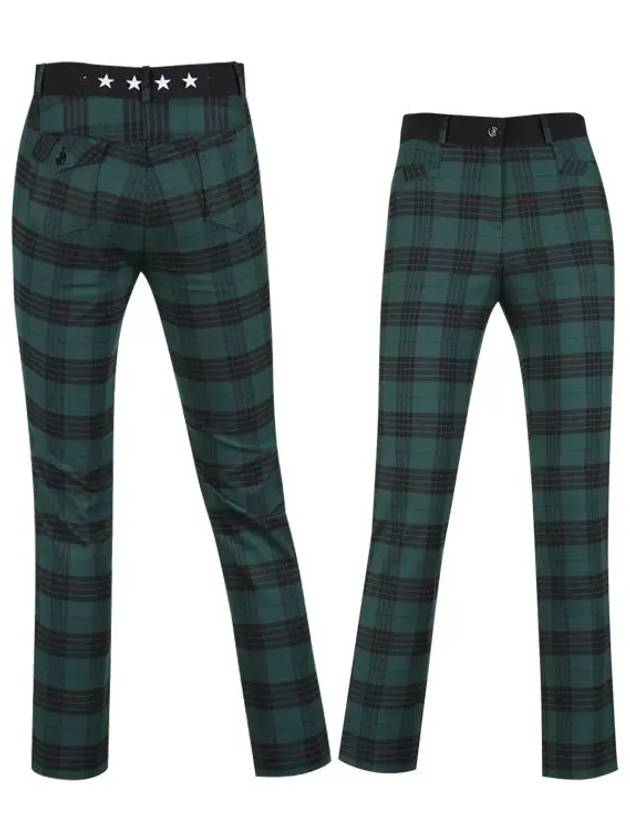 Women s Half Banding Check Golf Pants BMU4A232W - LUX GOLF - BALAAN 1